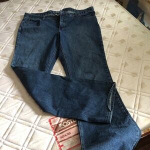 Nevada size 36W jeans with bling on back pockets. Vintage straight leg jeans
